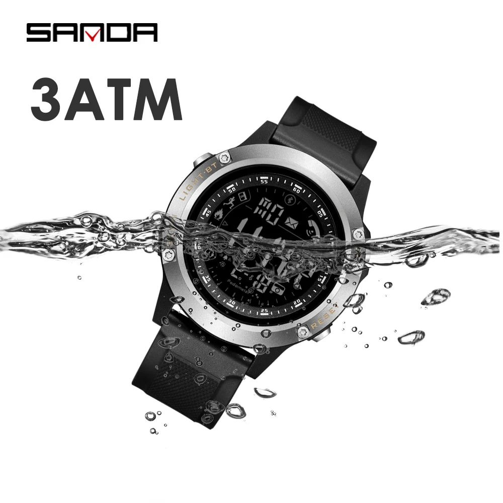 SANDA Fashion smart Sport watch Men Military Watches Alarm Clock Shock Resistant 30M Waterproof Digital Watch Relogio Masculino
