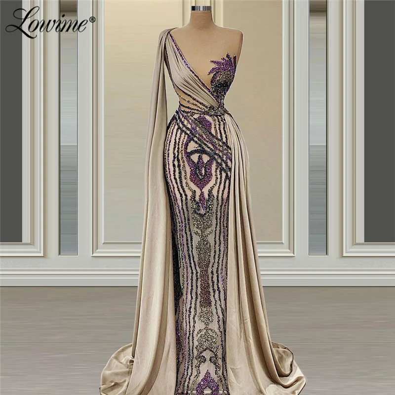 

Lowime 2021 Abiye Vestido De Festa Longo Handmade Beaded Evening Dresses Mermaid Robe De Soiree Evening Formal Party Dress Robes