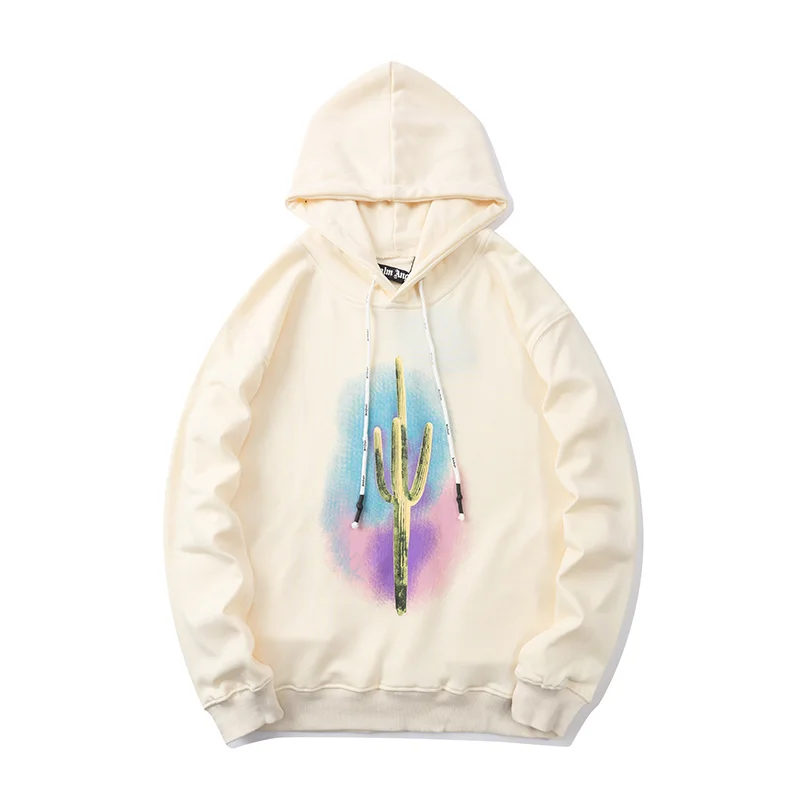 

Palm Angels New Printing Sweatshirt Loose Men's Cotton Hoodie Street Hip Hop