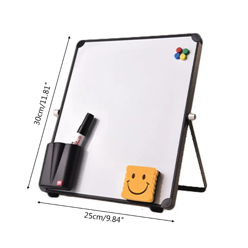Erasable Magnetic Whiteboard Desktop Message Board Reusable Stand Mini Easel with/without Clip for School Office | Канцтовары для