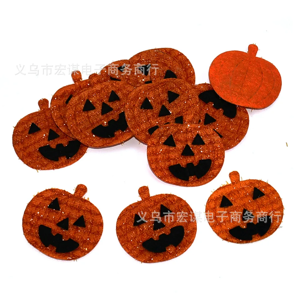 Хэллоуин/тыква/паук/Летучая мышь/Эльф/липкая ткань/10 штук упаковки/SequinsPVC плоская