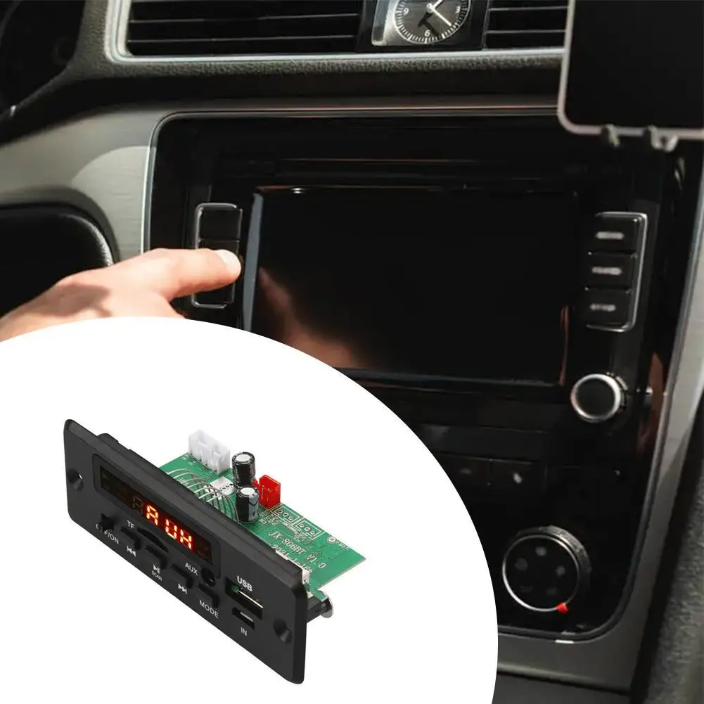 

New Wireless Bluetooth 5.0 MP3 WMA Decoder Board 5V Player 12V Screen Module Radio Audio MP3 Color Control USB Remote With H2U5