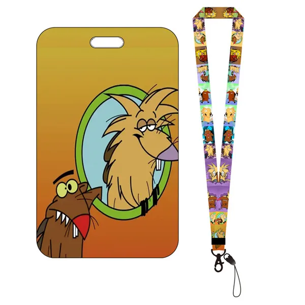 Cartoon Women Girls ID Credit Bank Card Holder Students Bus Case Lanyard Child Visit Door Identity Badge Cards Cover | Багаж и сумки