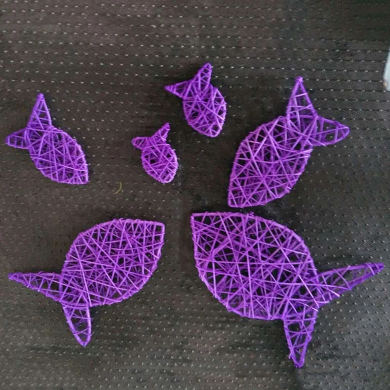 Красочный шар из ротанга пятиконечный в виде звезды и сердца Висячие огни