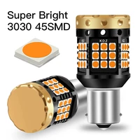 2pcs bau15s py21w 7507 led canbus no hyper flash 1156 p21w ba15s w21w turn signal light bulb built in resistor error free orange