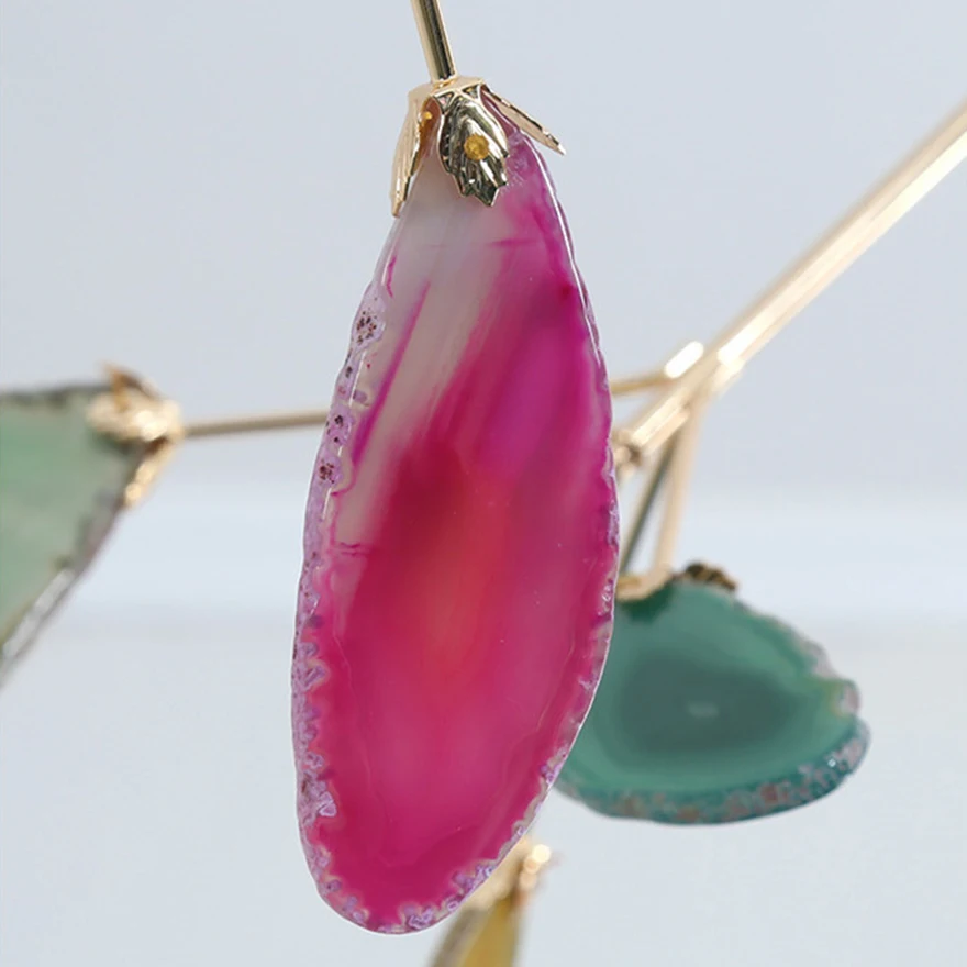 

Nordic Color Agate LED Wall Lamp Art Living Room Corridor Hall Background Decoration Branch Wall Light Bedroom Bedside Lights