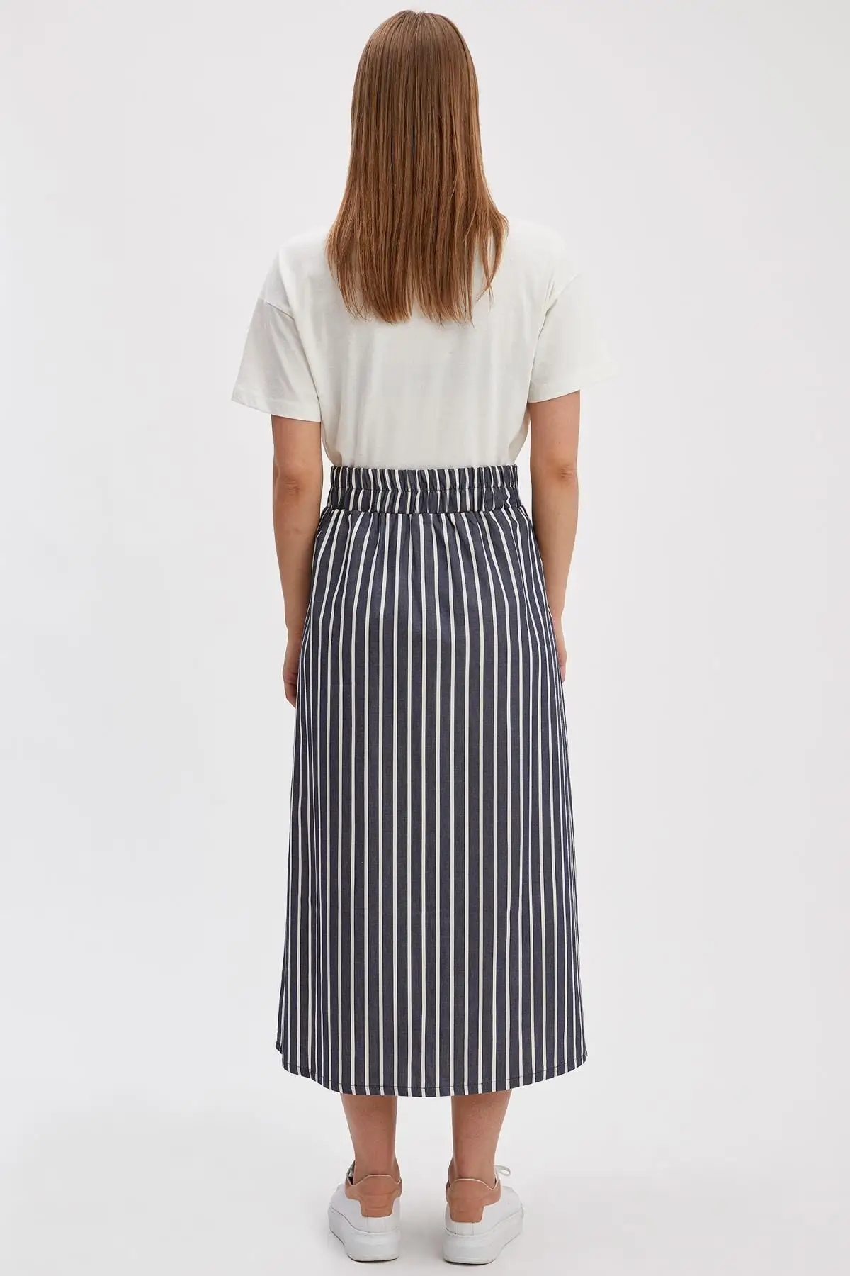 

Modest Button Relax Fit Long Skirt Women Muslim Clothing Skirt