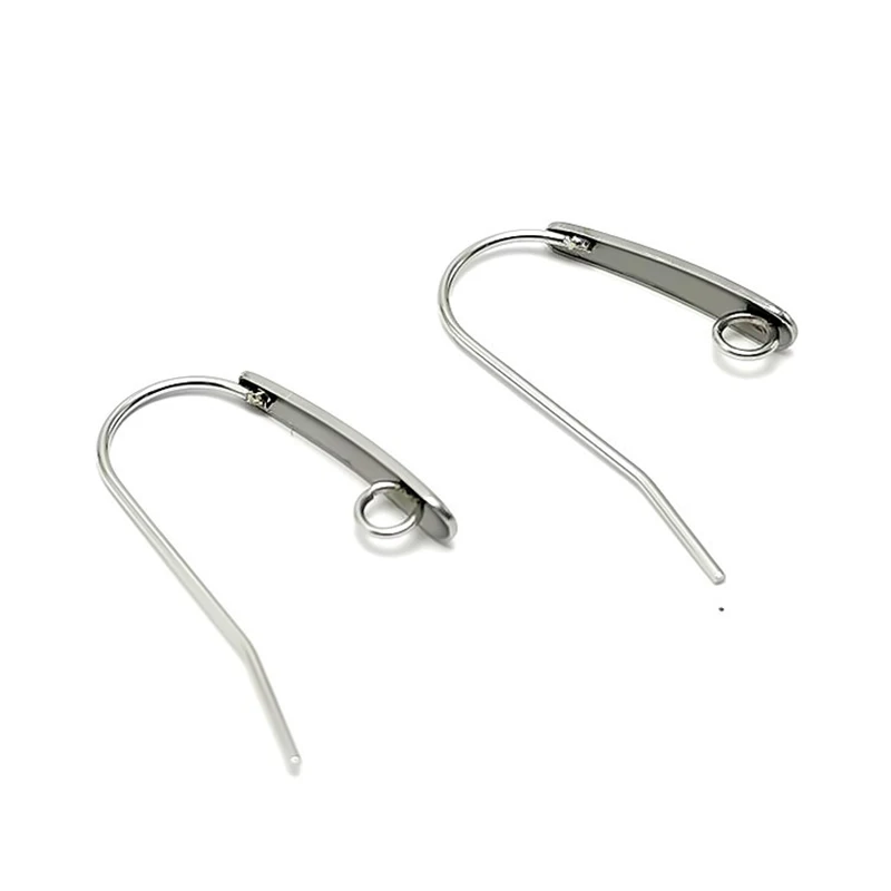

Крючки для сережек из нержавеющей стали, 20 шт./лот, фурнитура «сделай сам» для изготовления ювелирных изделий, застежки для сережек