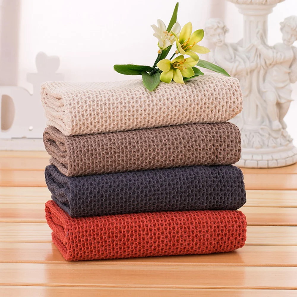 1 шт. 100% хлопок полотенце для рук s взрослых клетчатое сотовое Уход за лицом ванная