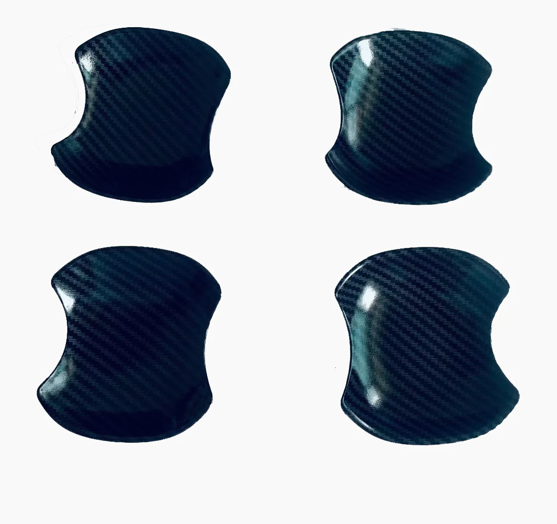 

Для Suzuki Solio MA27S MA37S 2020 2021 углеродное волокно хромированная Автомобильная дверная ручка крышка чаши отделка внешняя крышка протектор