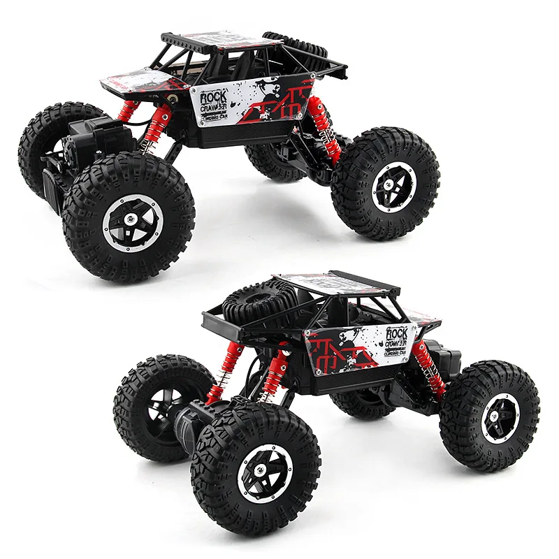 1:16 4WD высокоскоростная внедорожная машина 2 4G на радиоуправлении светодиодная