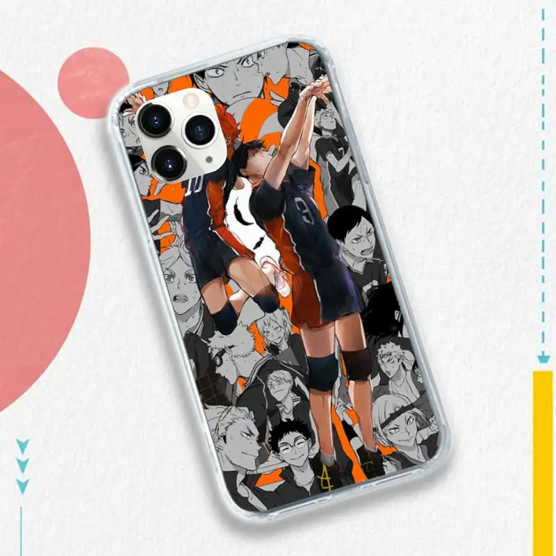 

haikyuu Anime cartoon painting Phone Case for iPhone 11 12 pro XS MAX 8 7 6 6S Plus X 5S SE 2020 XR