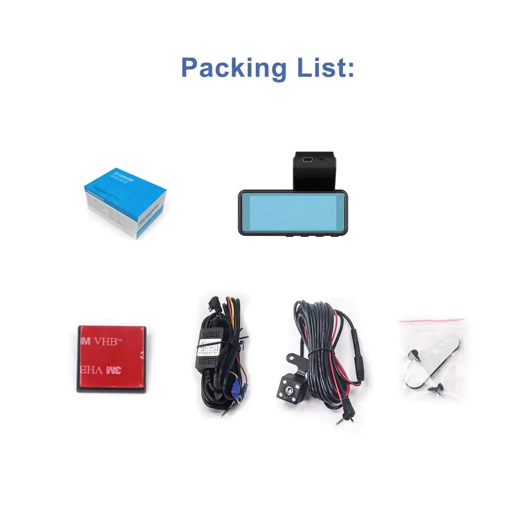 

3.16 inch WiFi driving recorder dual recording high-definition 1080P loop recording time-lapse video reversing image CAR DVR