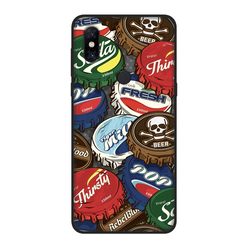 Чехол для телефона Xiaomi Mi Note 1 2 3 Мягкая силиконовая наклейка с граффити из аниме