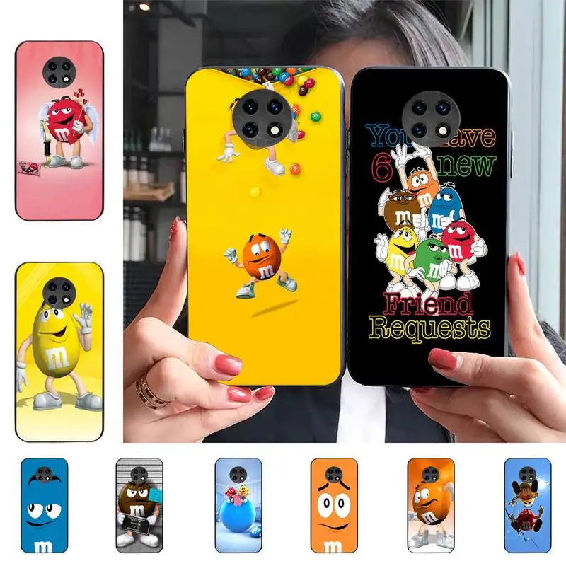 

Cute candy Cartoon Chocolate Beans Phone Case For Redmi 9 5 S2 K30pro Silicone Fundas for Redmi 8 7 7A note 5 5A Capa