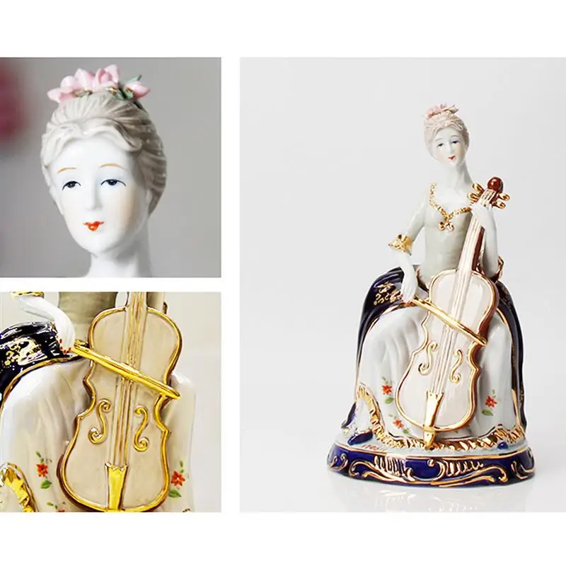 

1pc ceramic crafts porcelain table ornaments statuette ornaments crafts porcelain ornaments