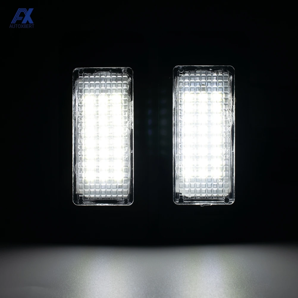 

2PCS Car License Plate Light 12V LED Number Lamps Plate Light Tail Light For Audi A1 A4 A5 S5 A6 S6 A7 Q5 TT Auto Parts