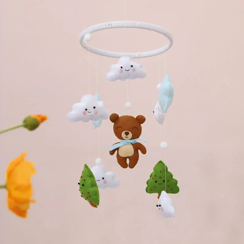 Ветряные колокольчики в виде милого медведя и лося украшения для детской кровати