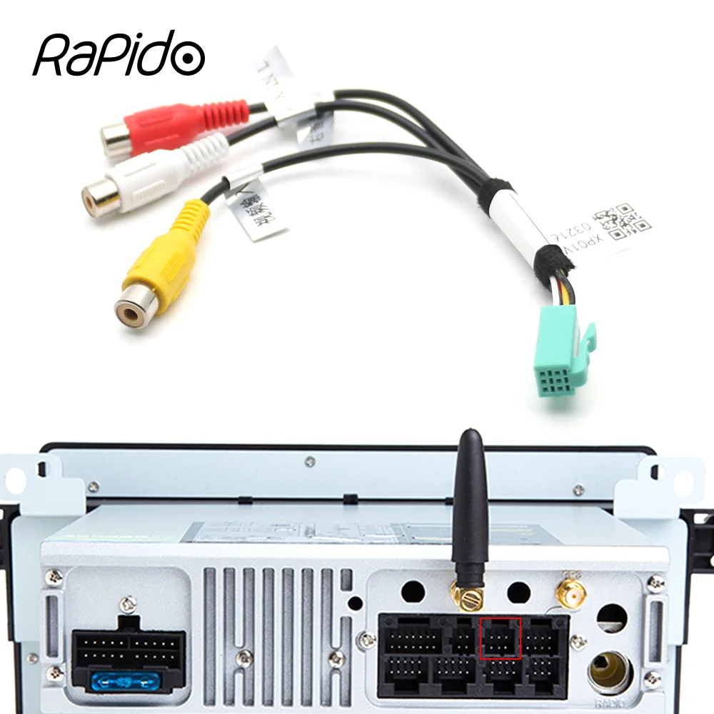 6-контактный RCA Аудио Видео провод AUX AV в кабеле адаптер проводки соединитель Android