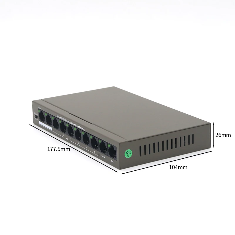 ФУР GLF1110P 8 63W Ethernet сетевой коммутатор Gigabit Порты и разъёмы 250 м дальнее расстояние