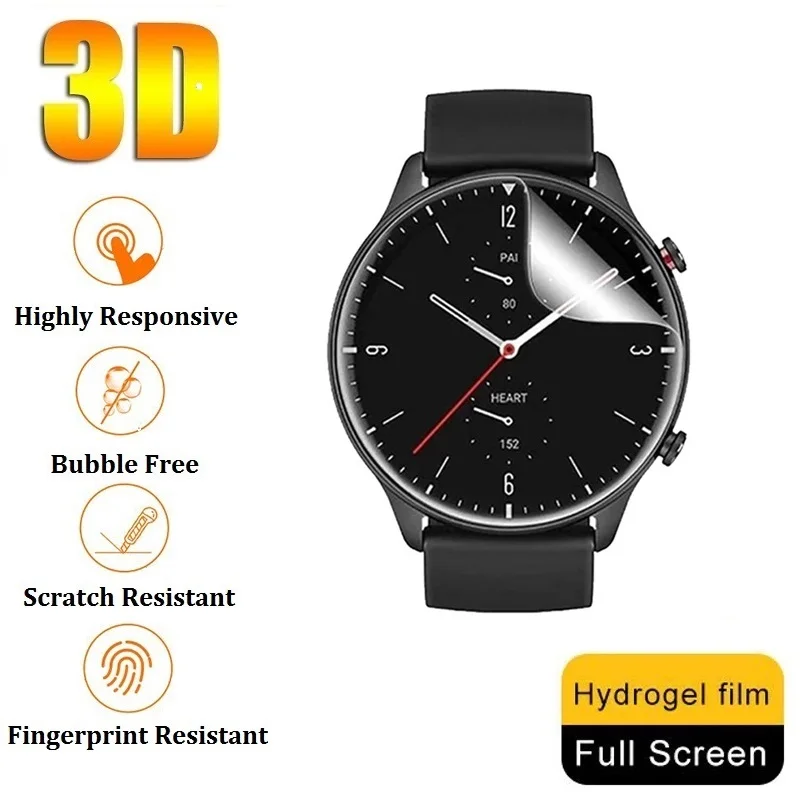 

3D Гидрогелевая Защитная пленка для Amazfit GTR 2e 2 (не стекло) для Amazfit GTR 2e 2 47 мм 42 мм защитная пленка для экрана фольга