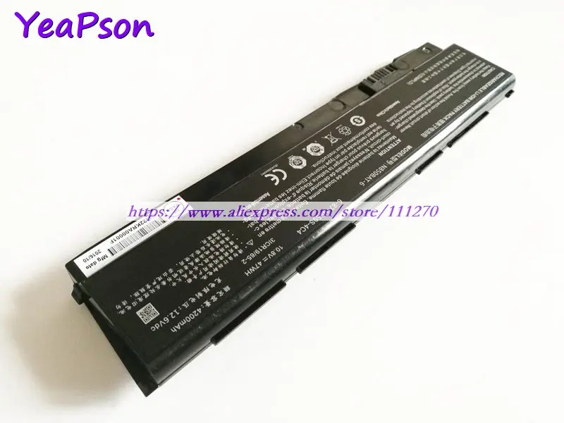 Аккумулятор Yeapson для ноутбука Clevo N850HC N850HJ N850HJ1 N850HK 10 8 В 47 Вт/ч | Компьютеры и офис
