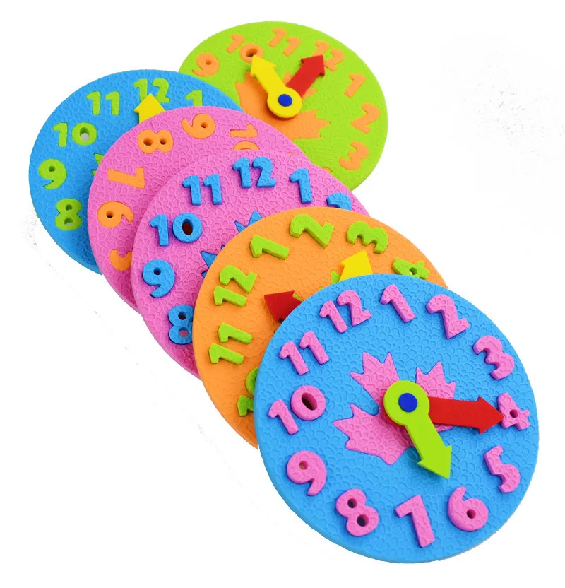 Цельнокроеное платье для детей DIY Eva ЧАСЫ Обучающие игрушки веселые игры