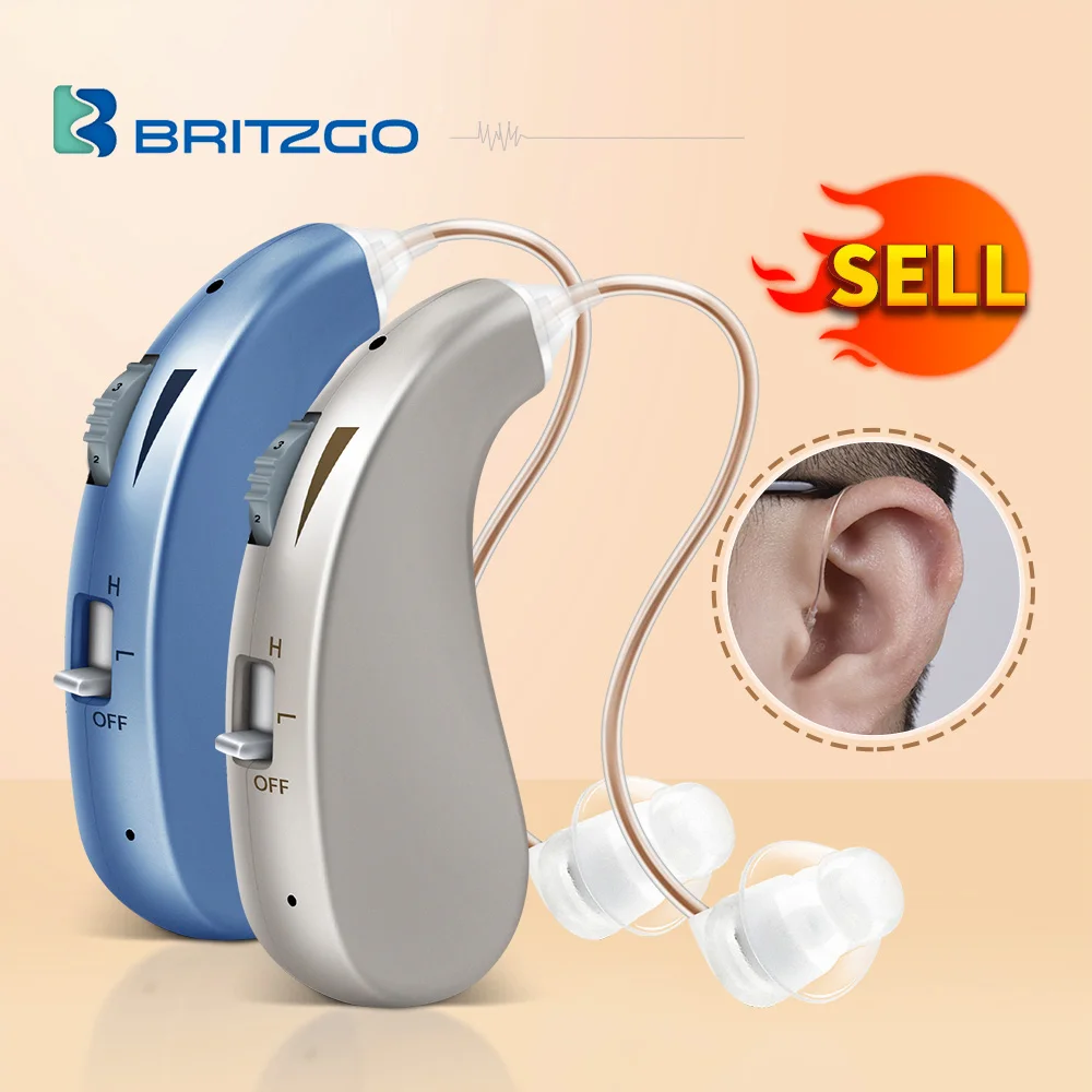 Britzgo USB Charging Hearing Aid For Deafness,Mini Digital Wireless Sound Amplifier, Suitable For The Elderly Ear Hearing Aid