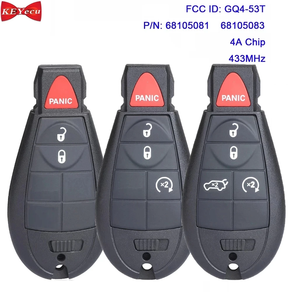 Брелок для дистанционного ключа 433 МГц 4 а 2 шт. |