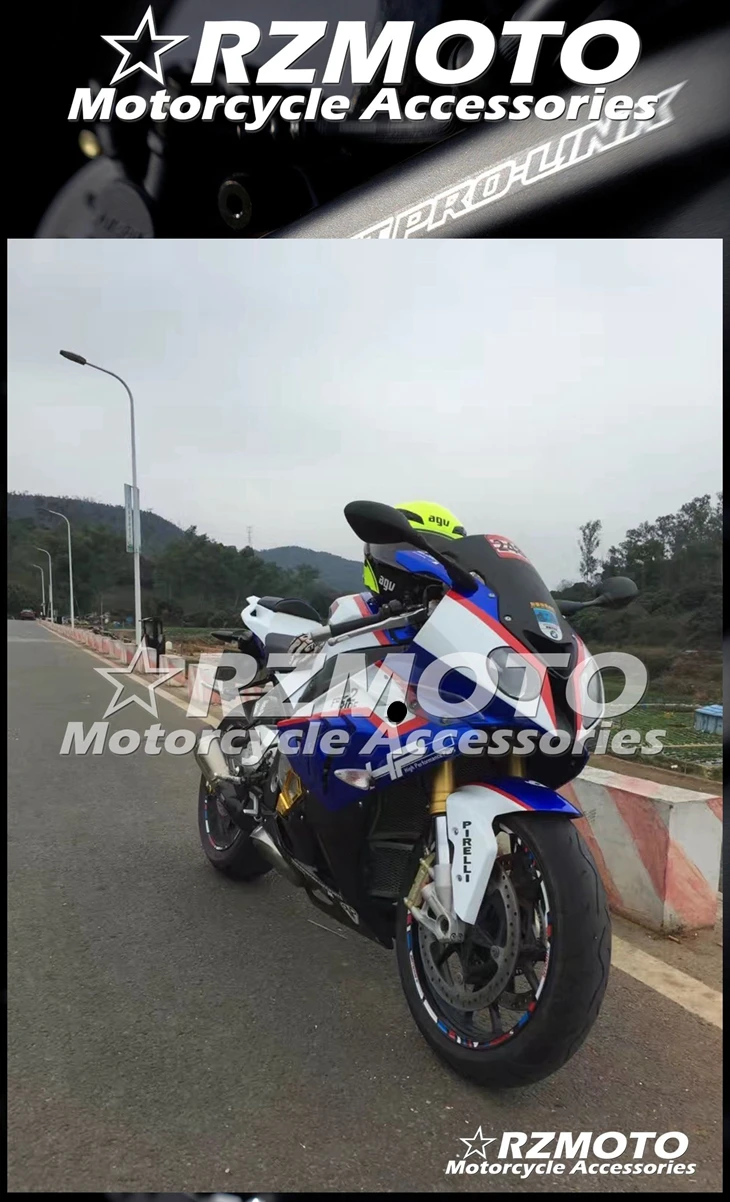 

Высокое качество Новый ABS мотоцикл обтекатель комплект подходит для BMW S1000RR 2009 2010 2011 2012 2013 2014 Кузов Набор на заказ синий белый