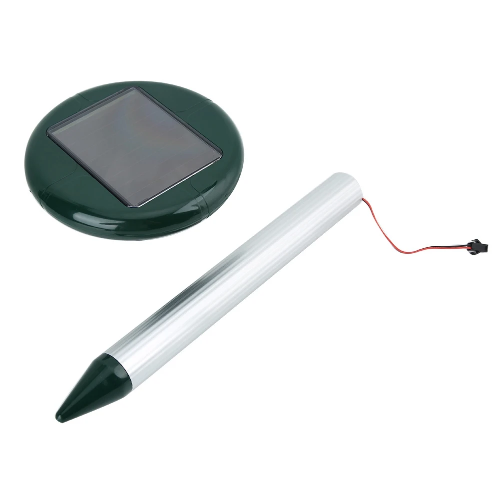

4pcs Solar Powered Ultrasonic Sonic Mouse Mole Pest Rodent Repeller Repellent Yard LED Light Repeller Outdoor Lamp Yard Garden