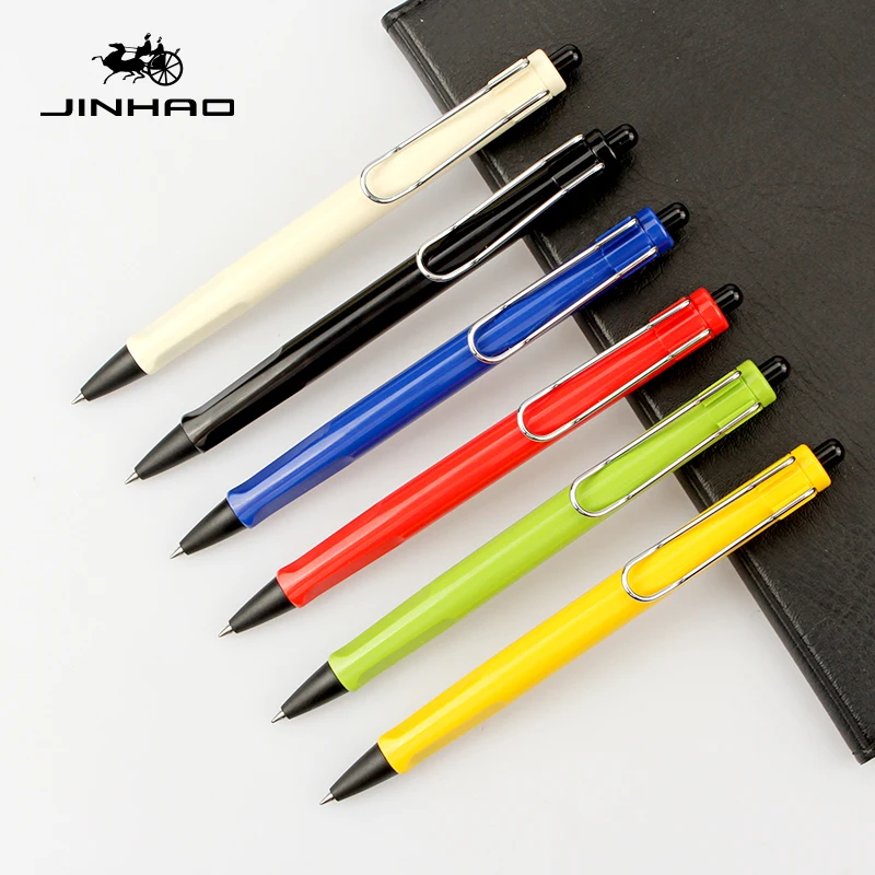 1 шт./лот JINHAO 598 нажмите гелевая ручка 0 5 мм выдалбливают клип выдвижной