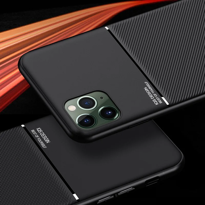 

For iPhone 11 Pro Case Slim Leather Texture Slim Matte Protective Phone Cove Cases For iPhone XR X 10 XS Max 7 8 6 6s Plus Coque