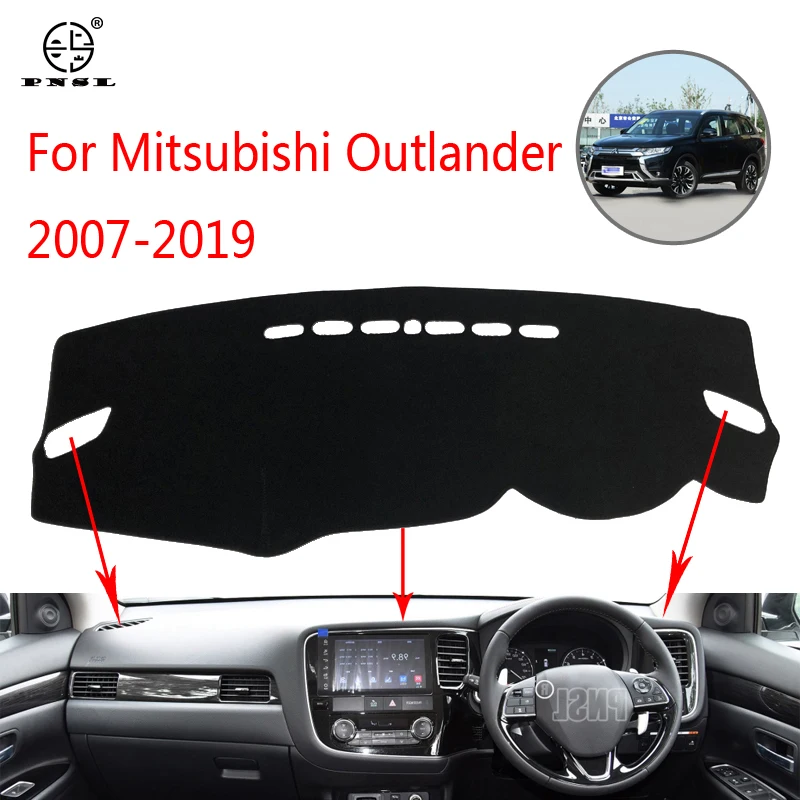 Крышка приборной панели автомобиля PNSL коврик для Mitsubishi Outlander 2007-2019 защита от