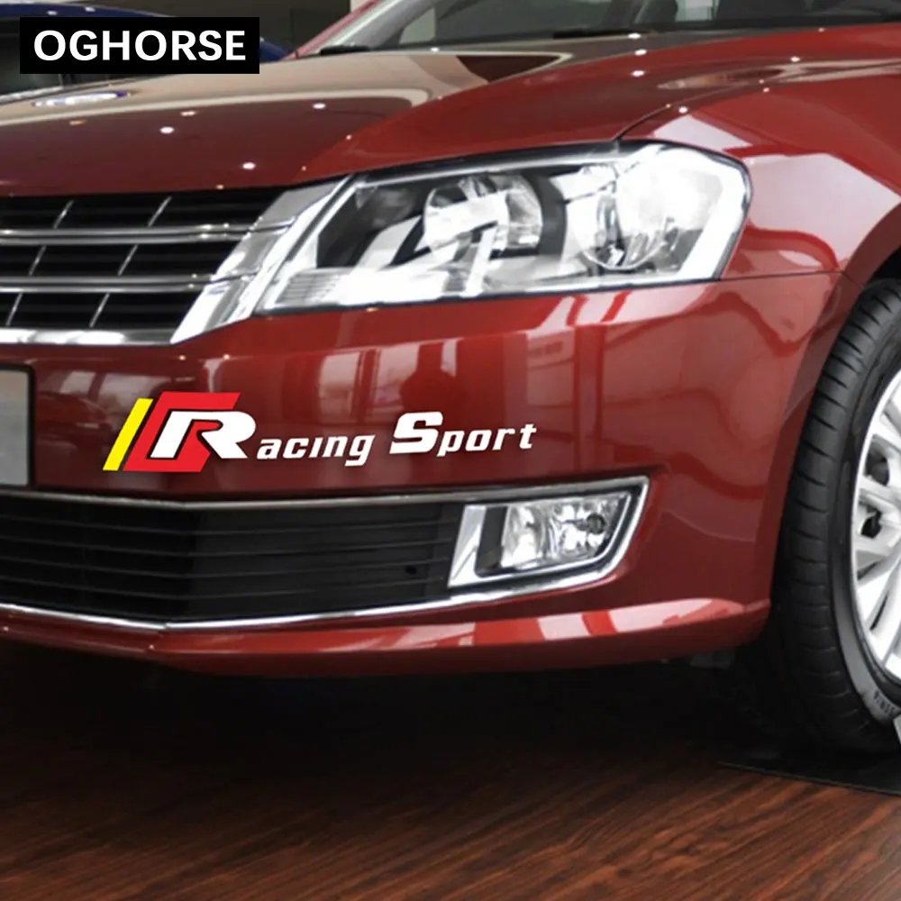 2 шт. наклейка на передний бампер для Volkswagen Golf 5 6 7 Polo Passat B5 B6 B7 Tiguan Scirocco CC Bora MK4 MK5 MK6