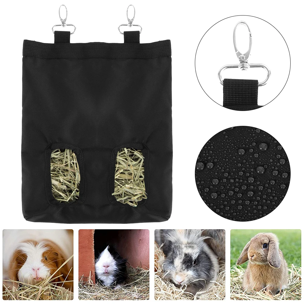 

Черная Женская сумка, сумка для подкормки морской свиньи, сумка для подкормки кролика, регулируемая ручная сумка для подкормки