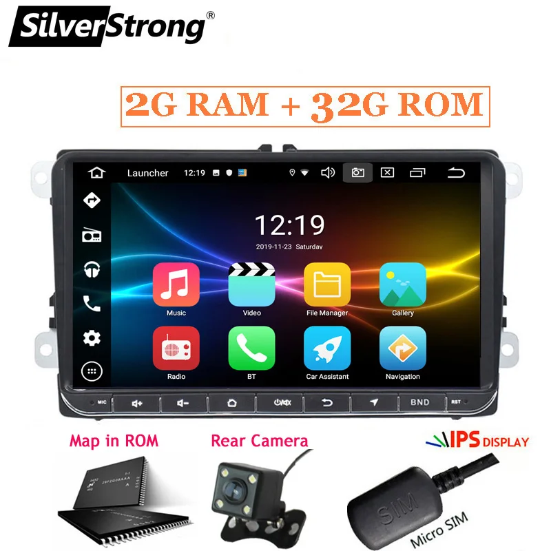902BM3-2G32G SilverStrong 9 дюймов ips матрица Android9.0 автомобильный DVD для VW Passat mk5 Golf6 для Polo Android Радио RDS TPMS-902BM3 - Цвет: 902BM3-2G32G