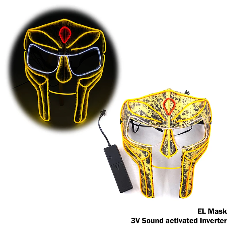 Новая модная светодиодная маска для Хэллоуина продувочные маски костюм гоночная