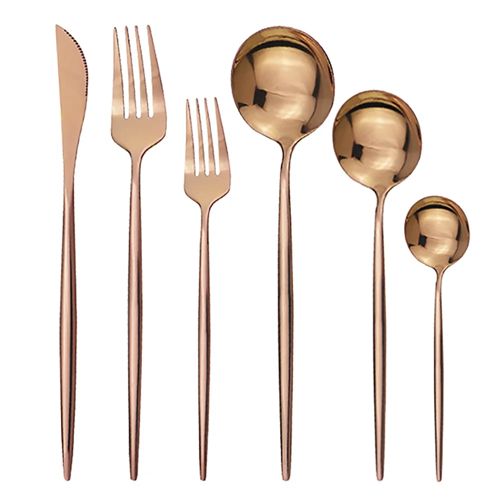 Набор столовых приборов в западном стиле 6 шт./компл. набор ножей вилок ложек