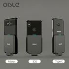 Внешний аккумулятор OISLE Mini, с зажимом для задней панели, для iPhone X, XS max, 11 Pro, Samsung, Huawei, Xiaomi