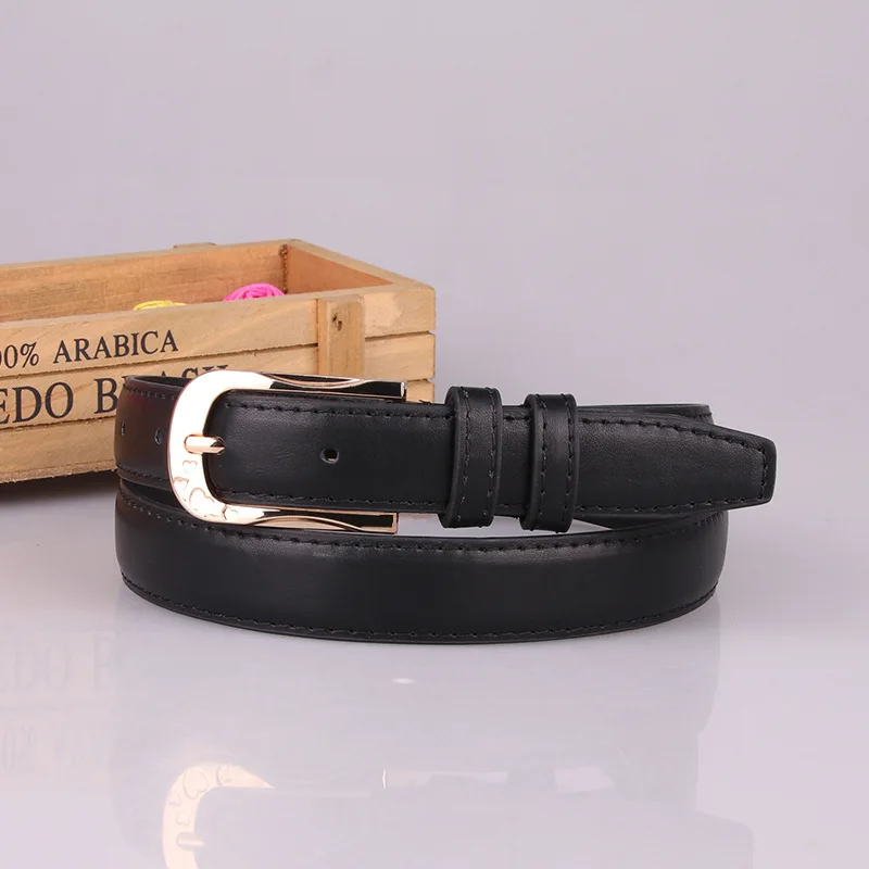 

2019 New Woman Black Brown Thin Skinny Wasit Belt Female Streetwear Pu Leather Waistband Belts for Women Jeans High Quality