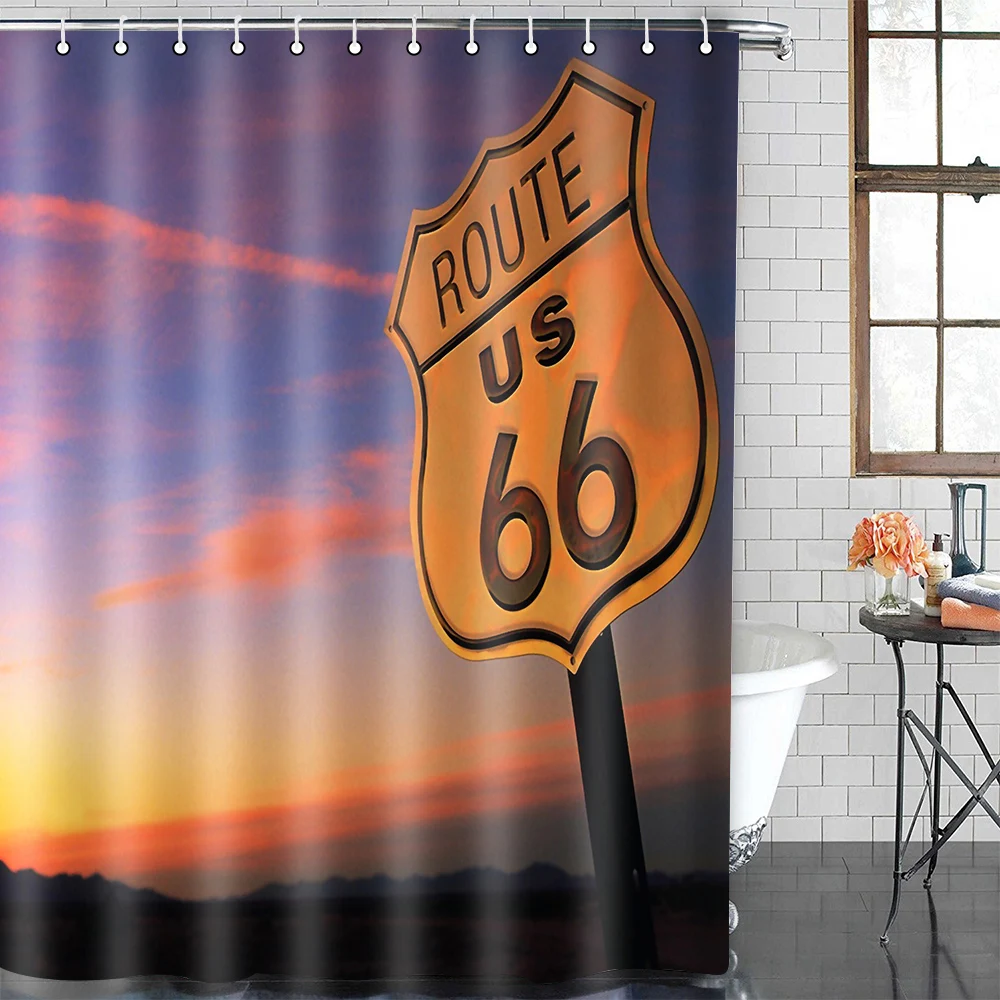 mtmety american 66 route shower curtain bathroom waterproof shower curtains sexy girl curtains in the bathroom bath screens free global shipping