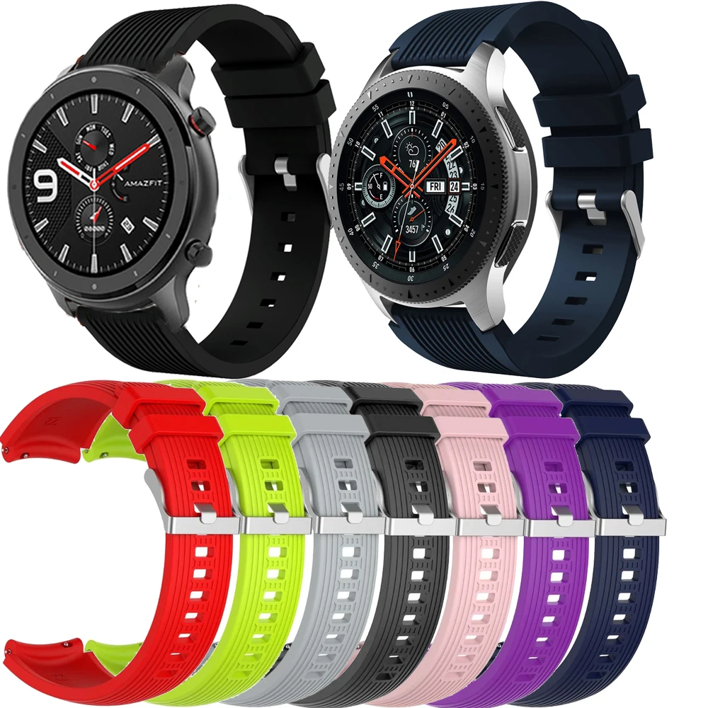 20 22 мм ремешок для часов Samsung Galaxy watch 46 42 active 2 gear S3 Frontier huawei GT amazfit bip 47