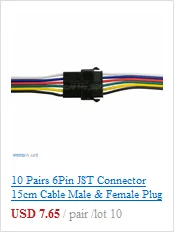 10x 6Pin RGB светодиодный разъем 6-Пен 12 мм Ширина пайки адаптер 1 зажим или 2 клип легко разъем для RGB+ CCT 5 в 1 Светодиодные ленты