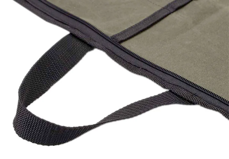 

Chef Tool Collection Bag Canvas Knife Bag Western Food Chef Kit Hand Held Tool Bag Chef Knife Roll( 4 Slots) Waterproof KnifeBag