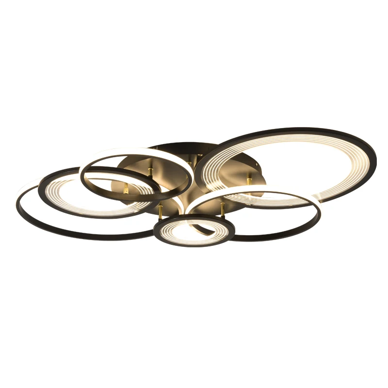 

Modern LED Chandelier for living room bedroom lustre de plafond Gold Black LED Ceiling Chandelier lighting for bedroom home
