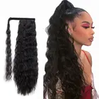 Накладные человеческие волосы на заколках с хвостом для наращивания, естественный цвет, для женщин, бразильские волосы без повреждений, плотность 130%