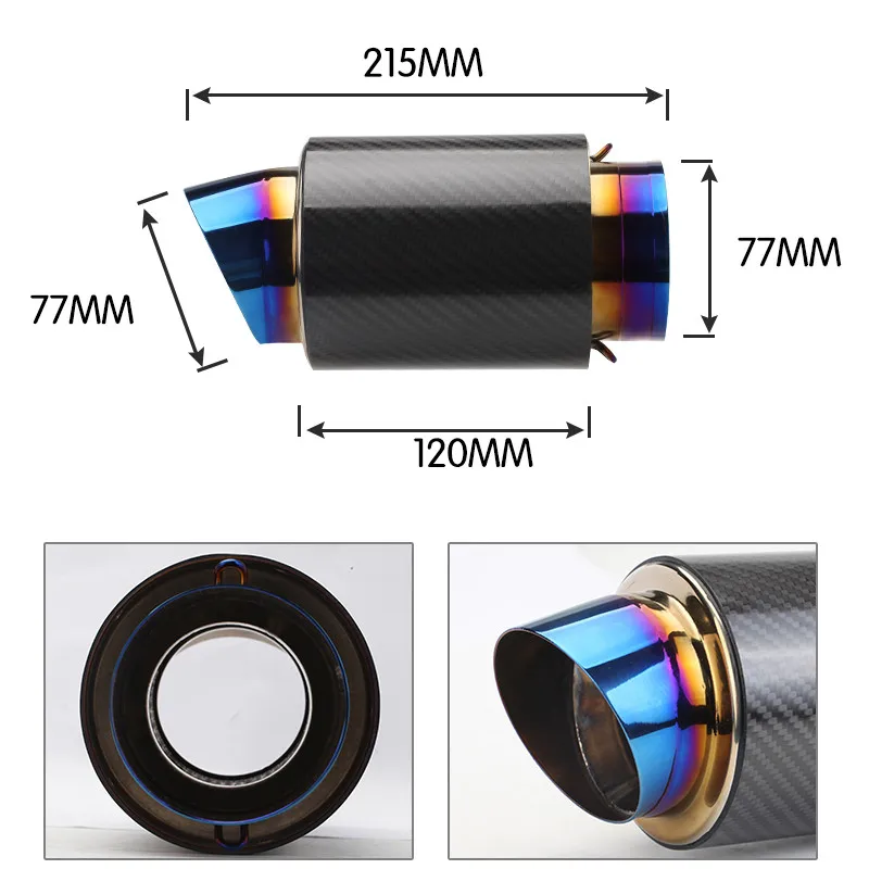 Z900 глушитель выхлопной трубы для мотоцикла без шнуровки из титанового сплава