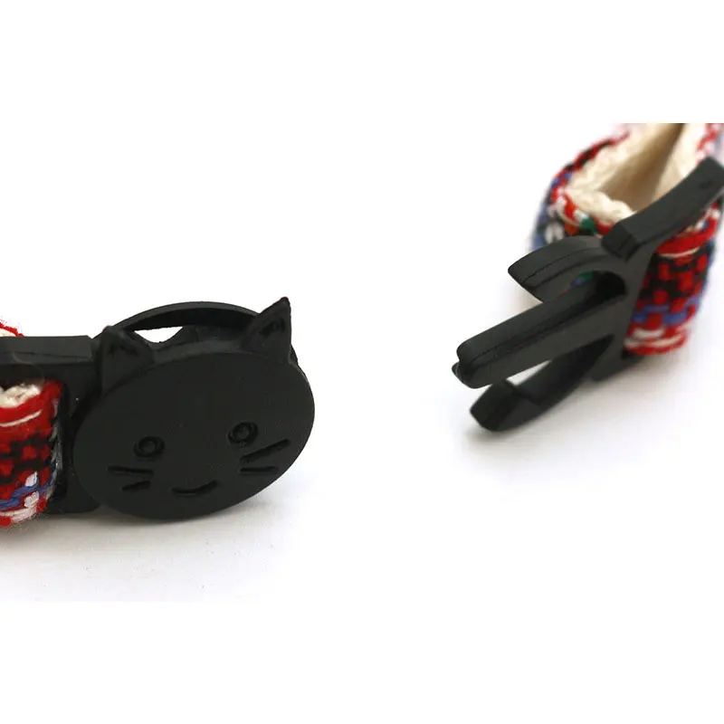 

Christmas Pet Neck Strap Nylon Cloth Adjustable Pet Collar With Bell Dog Collar 1PC Cat Collar Pet Supply Safety Pets Neck Ring