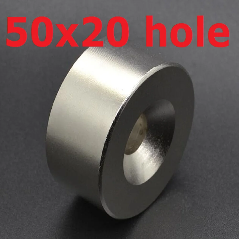 

1 pcs 50*20 NdFeB Lifting Ring Magnet Dia. 50x20 mm with M10 Screw Countersunk Hole 10 mm Neodymium Rare Earth Permanent Magnet